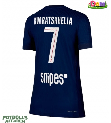Paris Saint-Germain Khvicha Kvaratskhelia #7 Hemmatröja Kvinnor 2025-26 Kortärmad